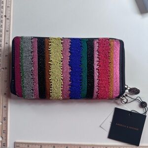 Multicolor Beaded Clutch or wallet